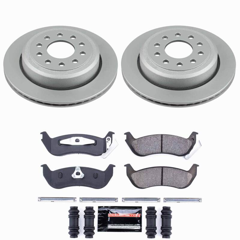 Power Stop 03-11 Lincoln Town Car Rear Z23 Coated Brake Kit-thumbmail-1