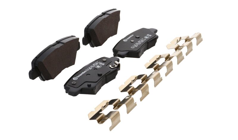 Brembo OE 21-22 Hyundai Accent/19-24 Nexo/2016 Sonata/2019 Sonata PRIME Low-Met Brake Pad - Rear-thumbmail-17