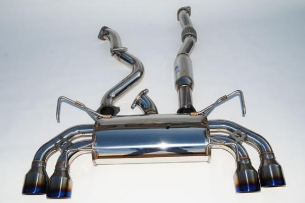 Invidia 08-11 STi Hatch / 11 WRX Hatch Dual Q300 Titanium Tip Cat-back Exhaust-thumbmail-2