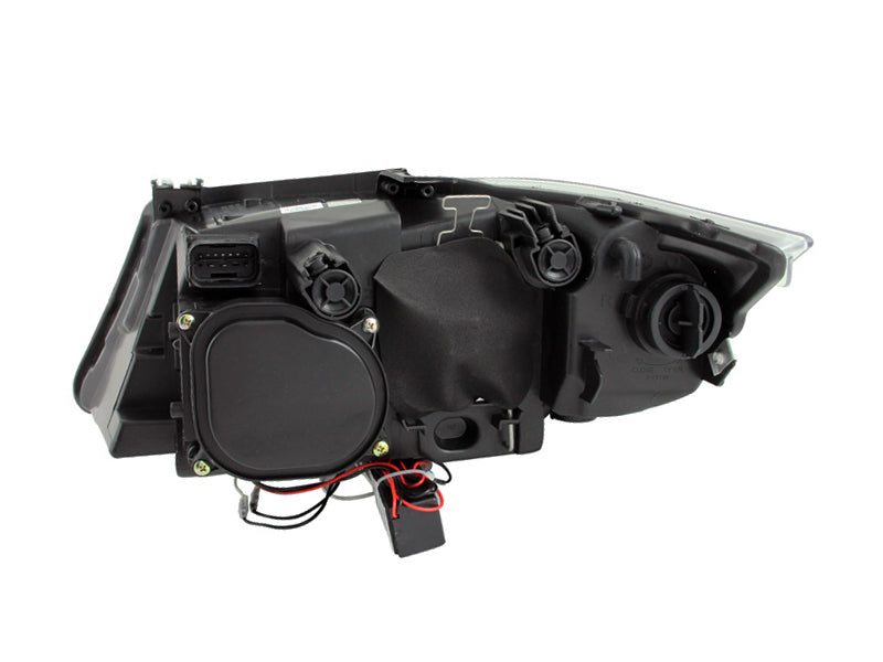 ANZO 2006-2008 BMW 3 Series E90-E91 Projector Headlights w/ Halo w/ LED Bar Chrome (CCFL)-thumbmail-14