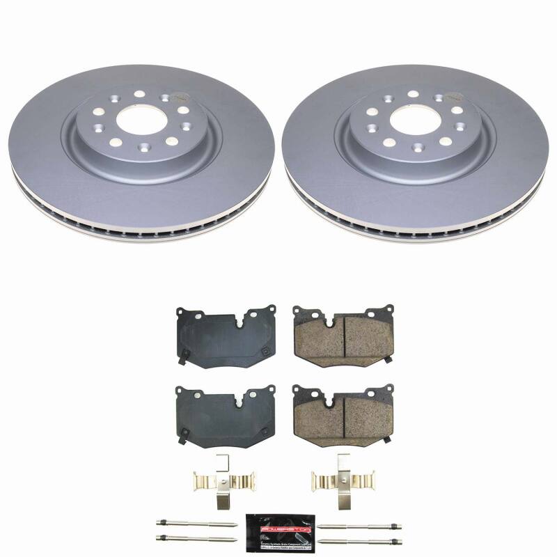 Power Stop 20-25 Chevrolet Corvette Rear Z23 Coated Brake Kit-thumbmail-1