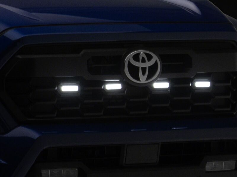 Raxiom 24-26 Toyota Tacoma Pre Runner/TRD Off-Road/TRD Sport White LED Grille Light- Smoked Lens-thumbmail-6
