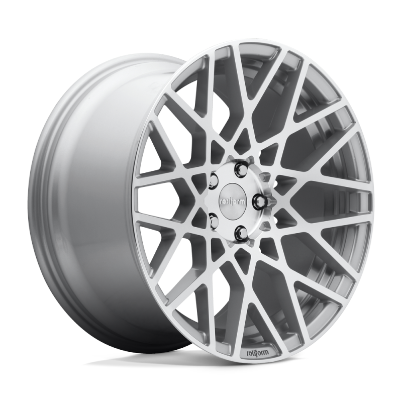 Rotiform R110 BLQ Wheel 19x8.5 5x112 45 Offset - Gloss Silver Machined-thumbmail-1