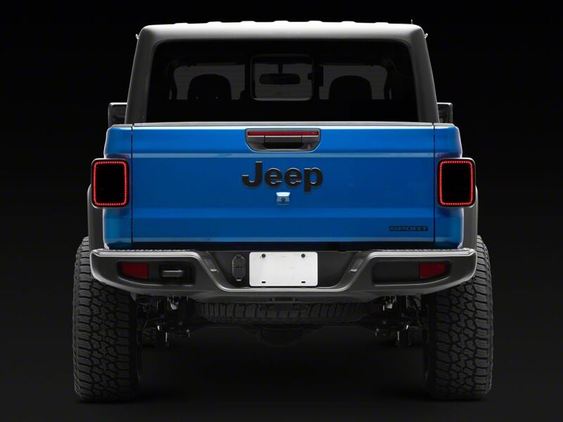Raxiom 20-26 Jeep Gladiator JT Axial Series LED Tail Lights- Black Housing- Smoked Lens-thumbmail-9