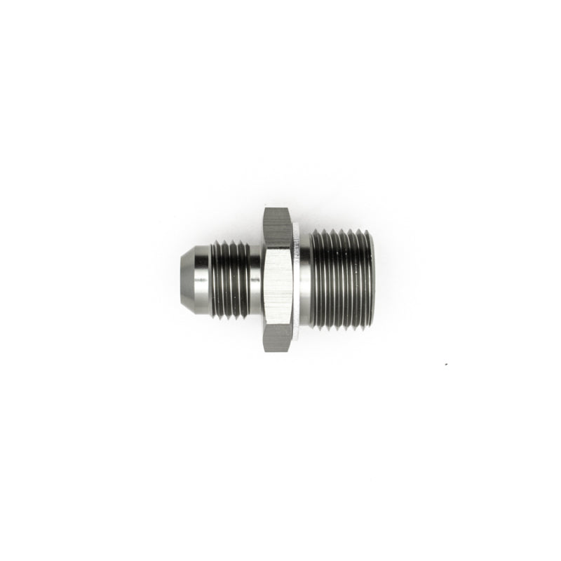 DeatschWerks 6AN Male Flare to M18 X 1.5 Male Metric Adapter (Incl Crush Washer) - Titanium-thumbmail-2