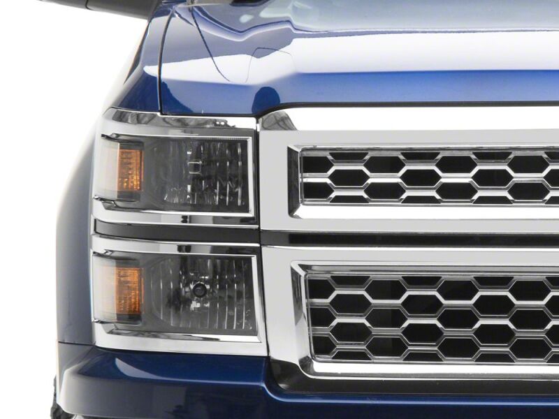 Raxiom 14-15 Chevrolet Silverado 1500 OE Style Headlights/ Chrome Trim- Black - Clear Lens-thumbmail-8