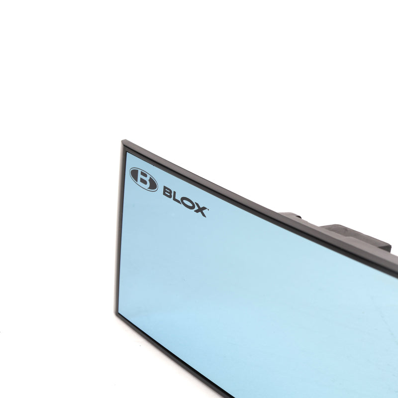 BLOX Racing 290mm Convex Mirror Black Frame Blue Tint-thumbmail-6