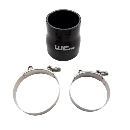 Wehrli 3in x 3.5in ID Straight Reducer x 4in Long Silicone Boot & Clamp Kit