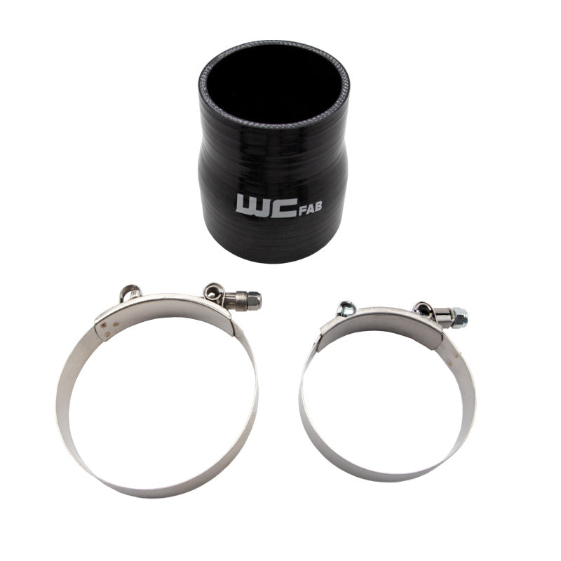 Wehrli 3in x 3.5in ID Straight Reducer x 4in Long Silicone Boot & Clamp Kit-thumbmail-1