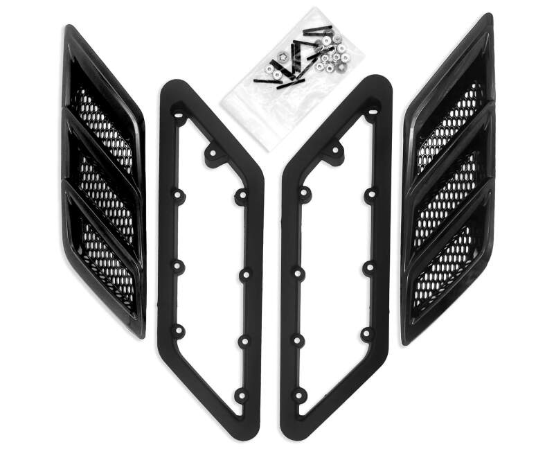 Roush 2015-2023 Roush Mustang Fender Vent Heat Extractors - Gloss Black-thumbmail-7