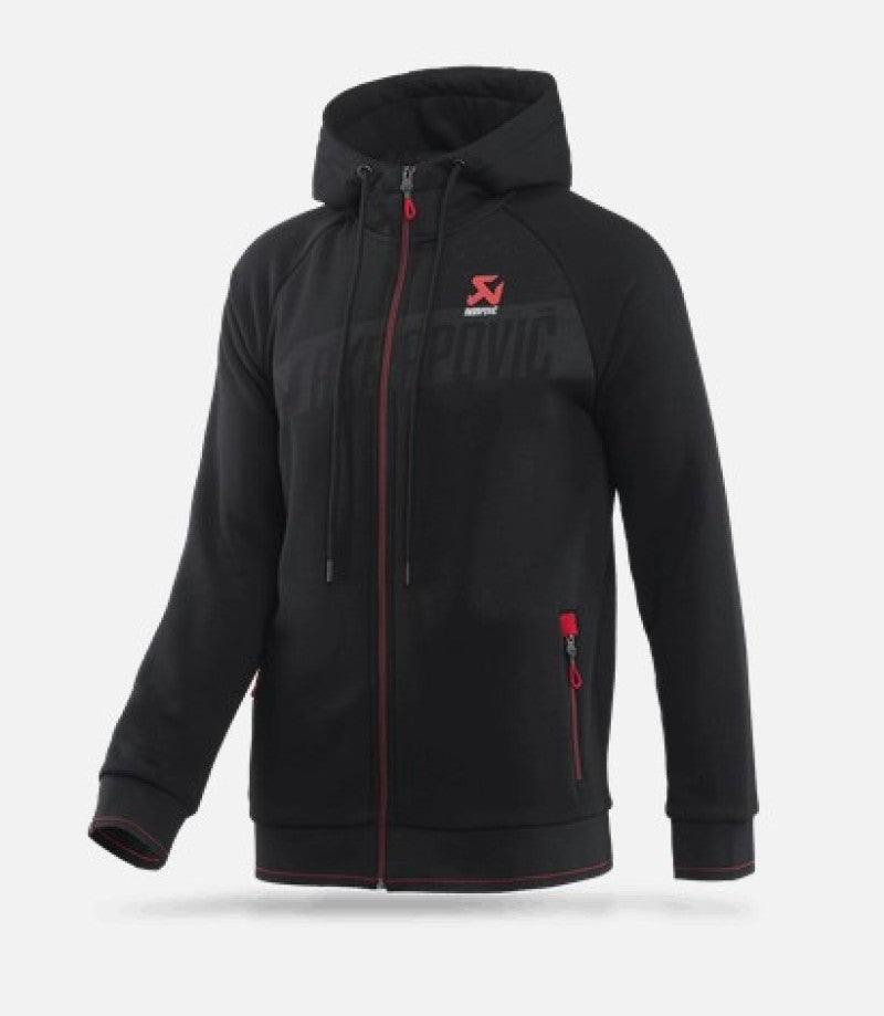 Akrapovic Mens Corpo Zip Hoodie Black - M-thumbmail-1