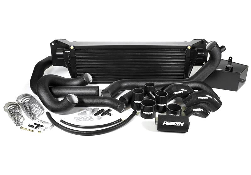 Perrin Performance 2015-2017 Subaru STI FMIC Black Boost Tubes w/ Black Silicone Couplers-thumbmail-3