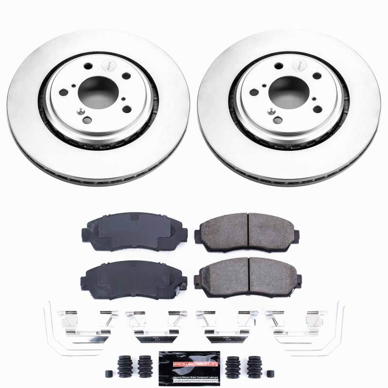 Power Stop 15-17 Honda Odyssey Front Z23 Coated Brake Kit-thumbmail-1