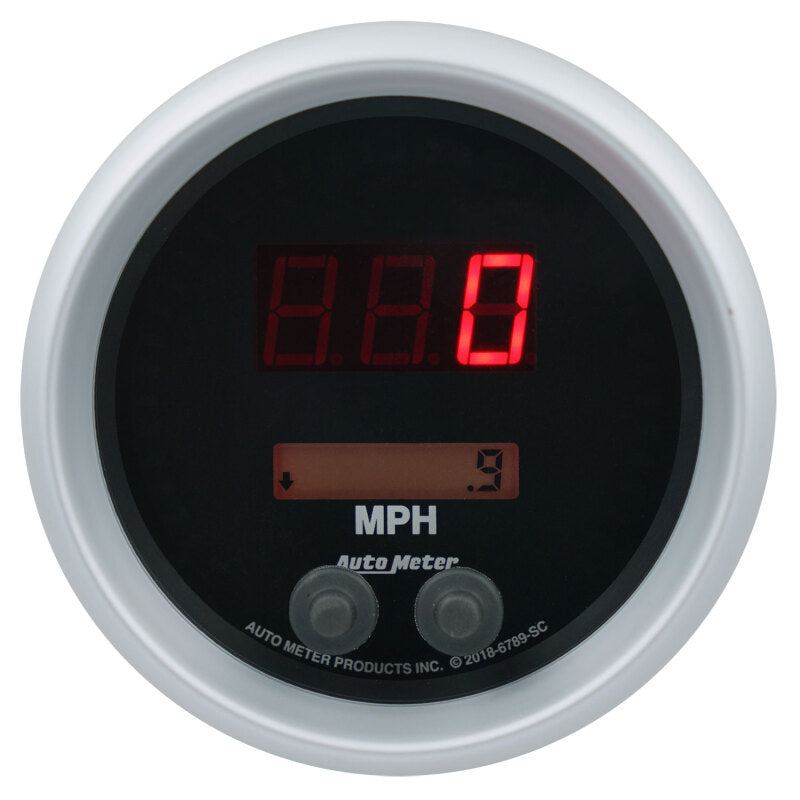 Autometer 85.7mm Black Switchable 260 MPH / 260 KM/H Speedometer Sport-Comp Elite Digital Gauge-thumbmail-2