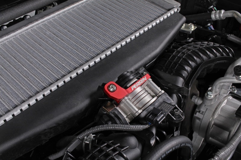 Perrin 2022+ Subaru WRX/19-23 Ascent/Legacy/Outback Top Mount Intercooler Bracket - Red-thumbmail-5