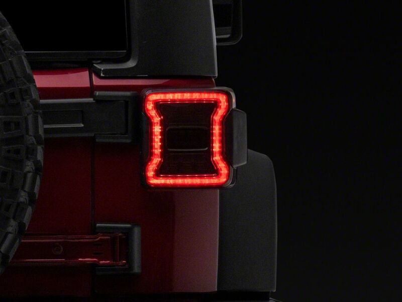 Raxiom 07-18 Jeep Wrangler JK LED Tail Lights- Red Housing- Smoked Lens-thumbmail-11
