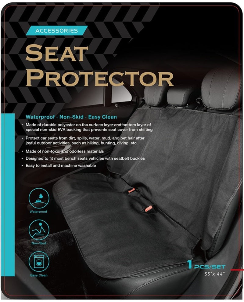 3D MAXpider Universal Bench Seat Defender - Black-thumbmail-2