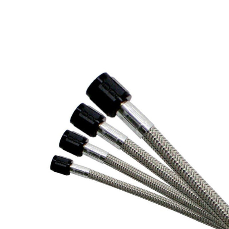 Nitrous Express -4AN SS Braided SHO Hose 12.5in - Black-thumbmail-1