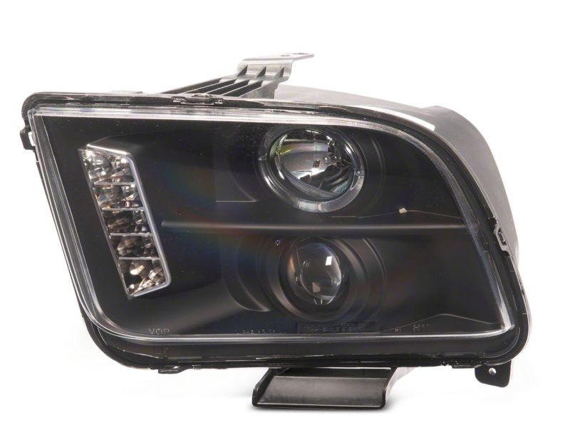 Raxiom 05-09 Ford Mustang Excluding GT500 LED Halo Projector Headlights- Blk Housing (Clear Lens)-thumbmail-11