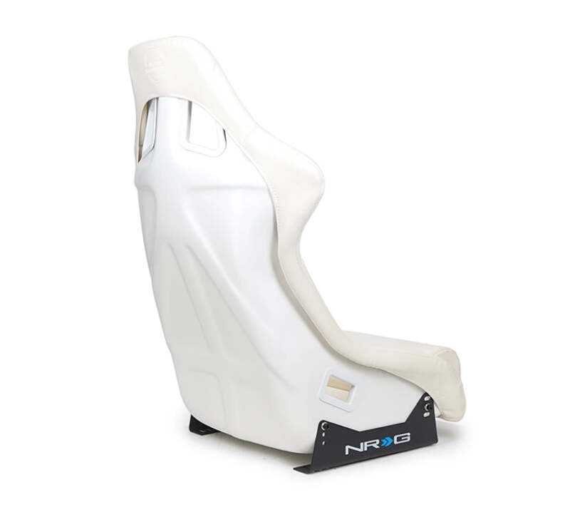 NRG FRP Bucket Seat White Vinyl Material (Large)-thumbmail-3