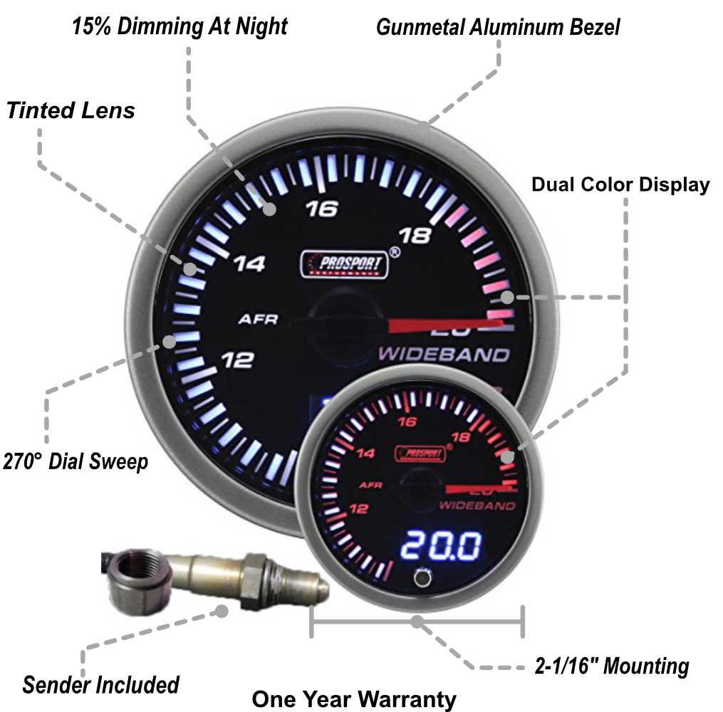 2-1/16" JDM Wideband Digital Air Fuel Ratio kit-thumbmail-2