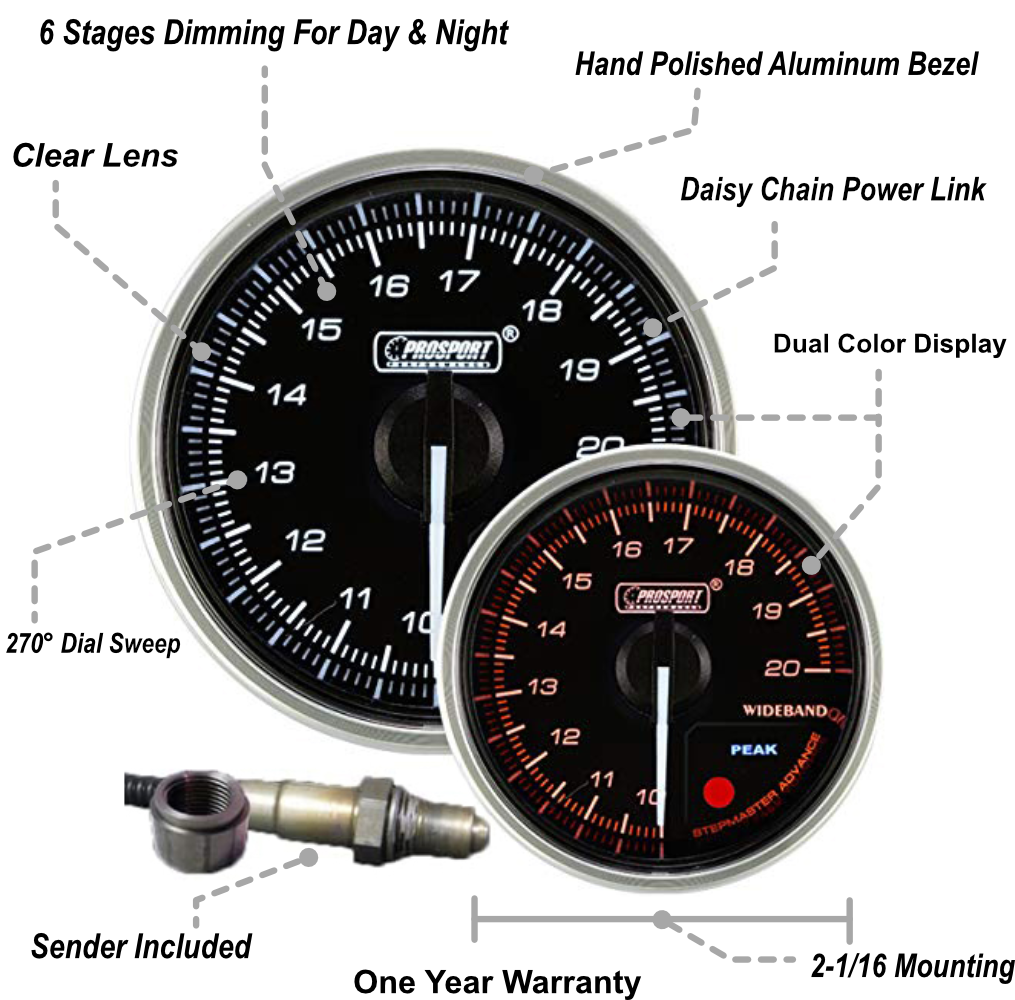 2-1/16" Supreme Wideband Digital Air Fuel Ratio kit-thumbmail-2