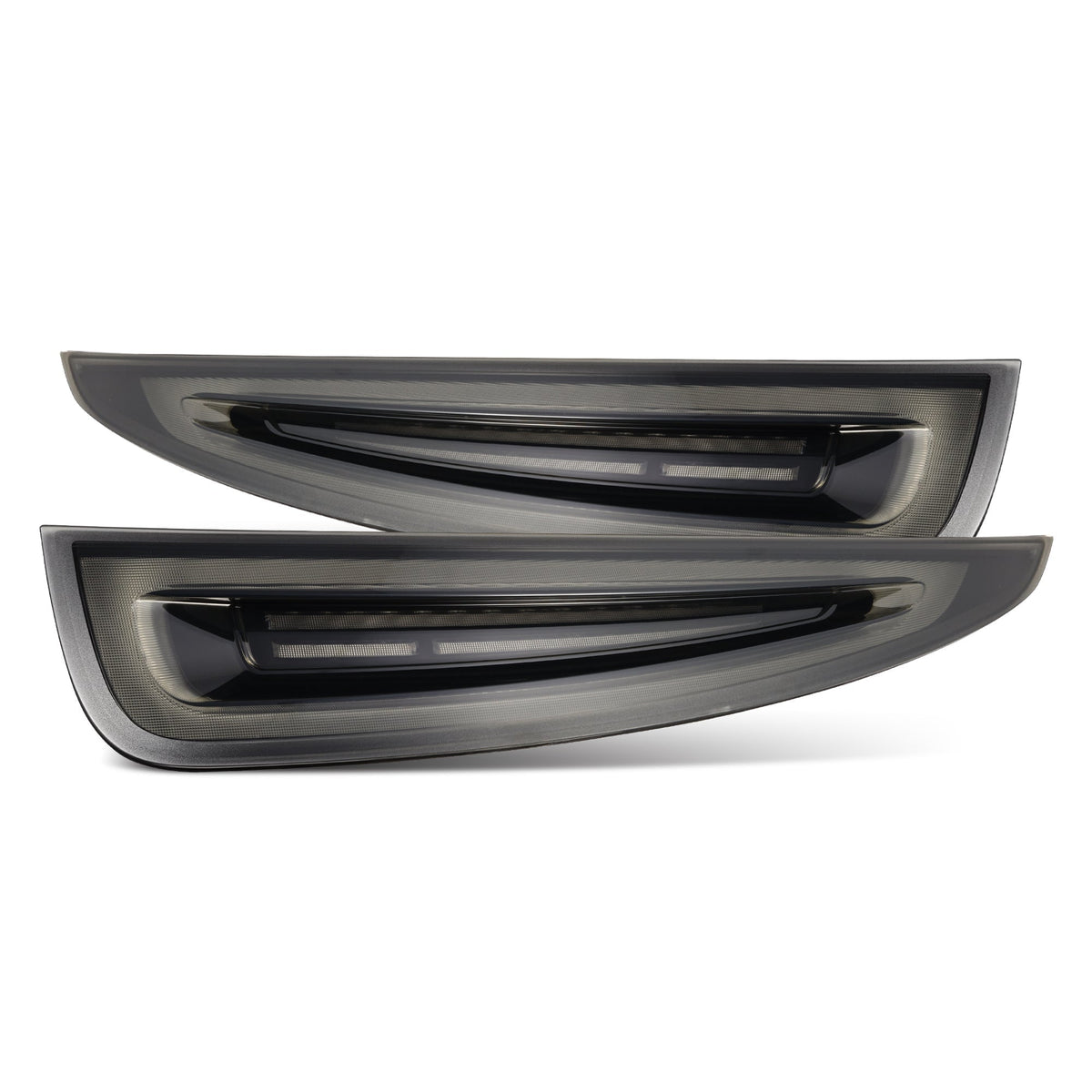 AlphaRex NOVA-Series Prismatic LED tail lights for 2012-2016 Porsche 911 991.1 - Black Smoke
