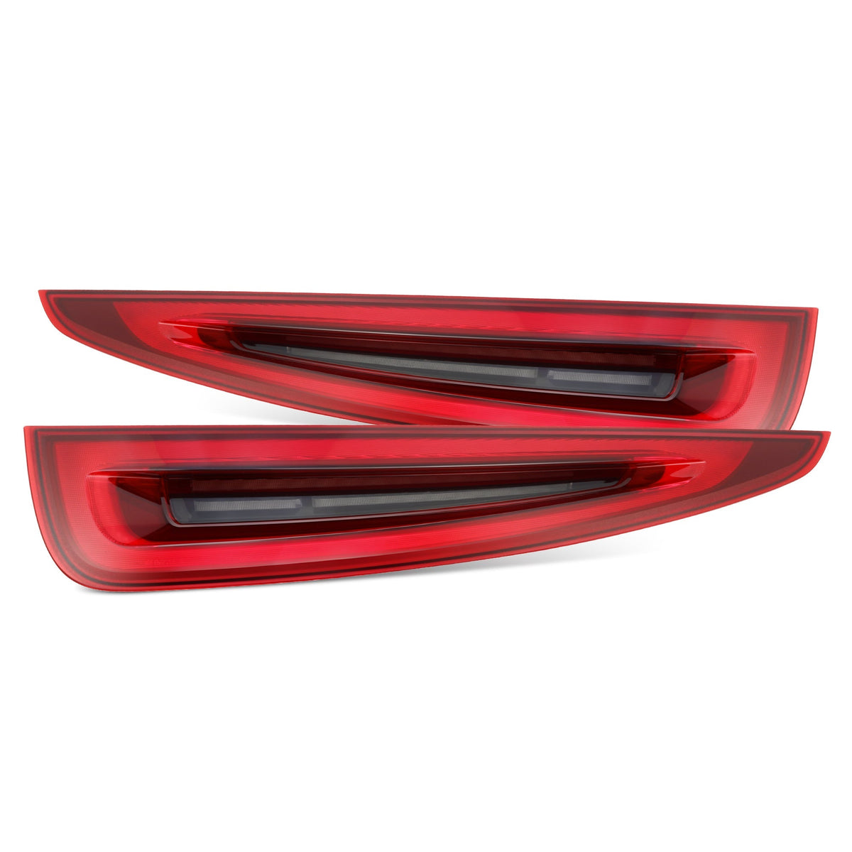 AlphaRex NOVA-Series Prismatic LED tail lights for 2012-2016 Porsche 911 991.1 - Red Smoke