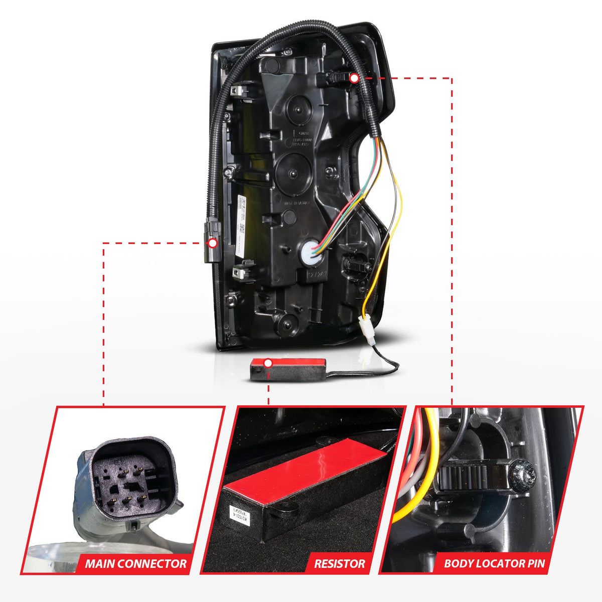 Anzo USA 311491X LED tail lights — official product photo, view 3