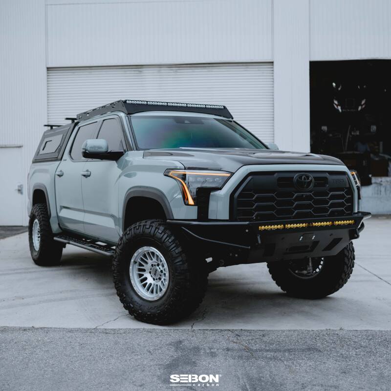 Seibon 22-24 Toyota Tundra / 23-24 Toyota Sequoia RR-Style Carbon Fiber Hood-thumbmail-11