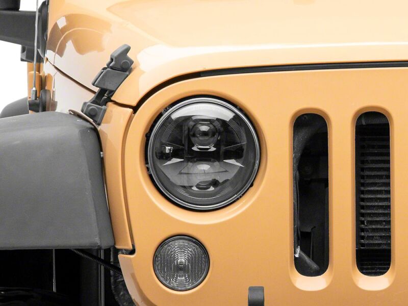 Raxiom 07-18 Jeep Wrangler JK Axial Series DB1 LED Headlights- Black Housing- Clear Lens-thumbmail-7