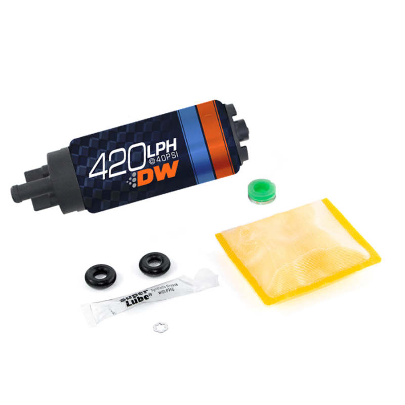 Deatschwerks DW420 Series 420lph In-Tank Fuel Pump w/ Install Kit For Eclipse (Turbo AWD) 95-98-thumbmail-1