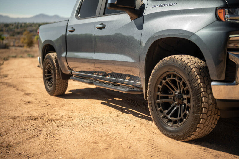 DV8 Offroad 19-24 GMC Sierra 1500 Crew Cab OE Plus Side Steps - Black Steel-thumbmail-11