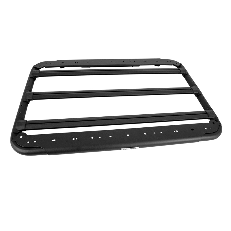 Go Rhino SRM 500 Flat Rack 35in. - Tex. Blk (Incl. Clamps - Mounts to Many Styles of Cross Bars)