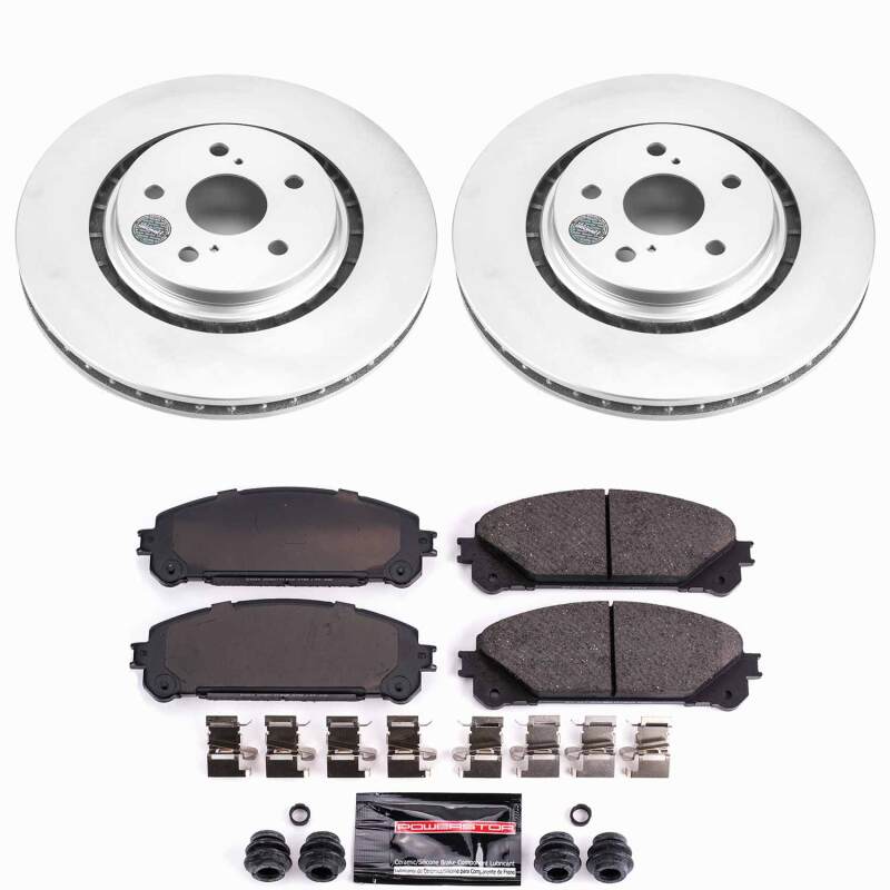 Power Stop 22-24 Lexus NX350 Front Z23 Coated Brake Kit-thumbmail-1