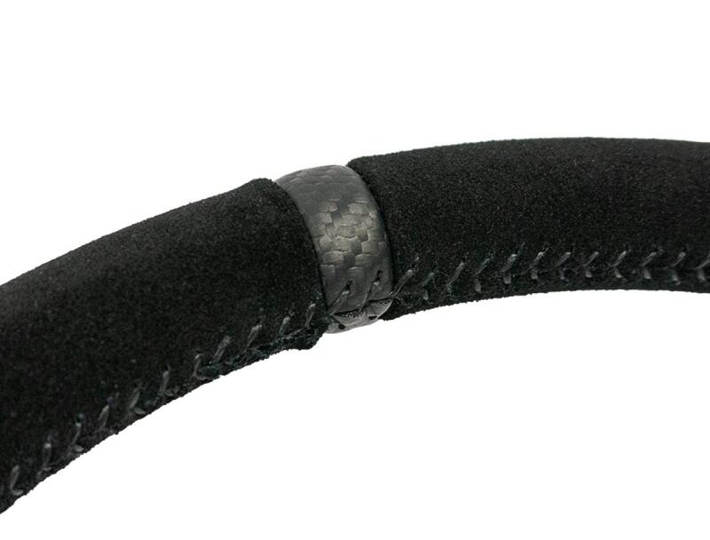 PRP Heated Flat Suede Steering Wheel - Black-thumbmail-3