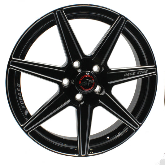 Race Star 72 ValStar 17x4.5 / 5x4.75BC / 2BS / 3.072in CB / Black w/Machined Accents Wheel