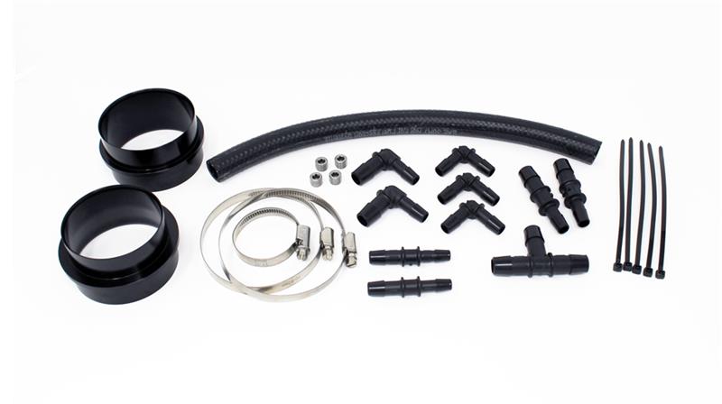 Torque Solution Turbo Inlet Hose Black (Recirc): 02-07 Subaru WRX / 04-20 STI / 05-09 Legacy GT-thumbmail-2