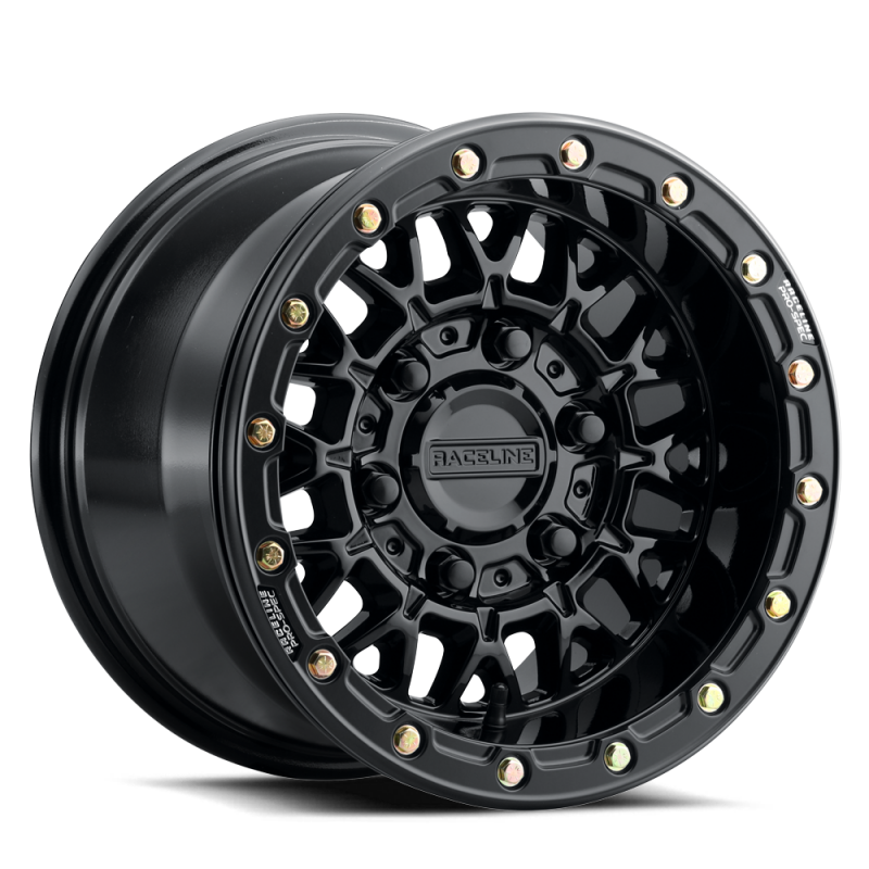 Raceline A15 Omega 15x10in / 6x139.7 BP / 25mm Offset / 78.1mm Bore - Gloss Black-thumbmail-2