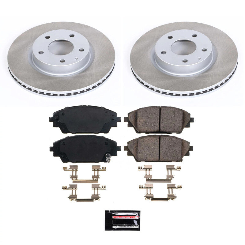 Power Stop 16-21 Mazda CX-3 Front Semi-Coated Rotor Kit-thumbmail-1