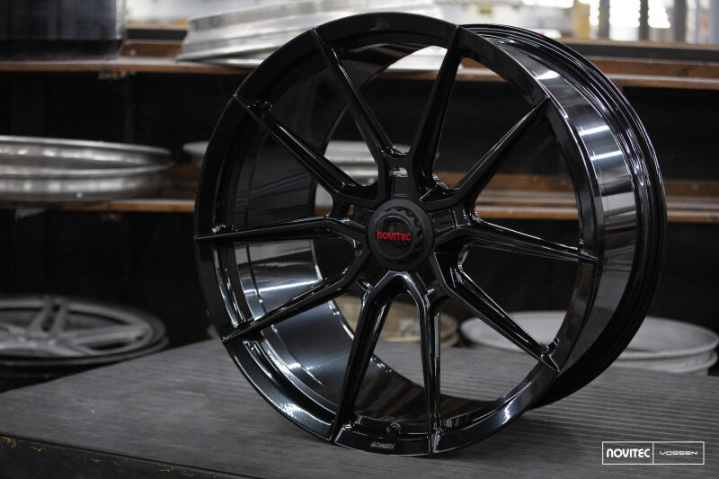 Vossen x Novitec NF10 21x9 ET:35 Gloss Black Ferrari 488 / F8 Front Wheel-thumbmail-4