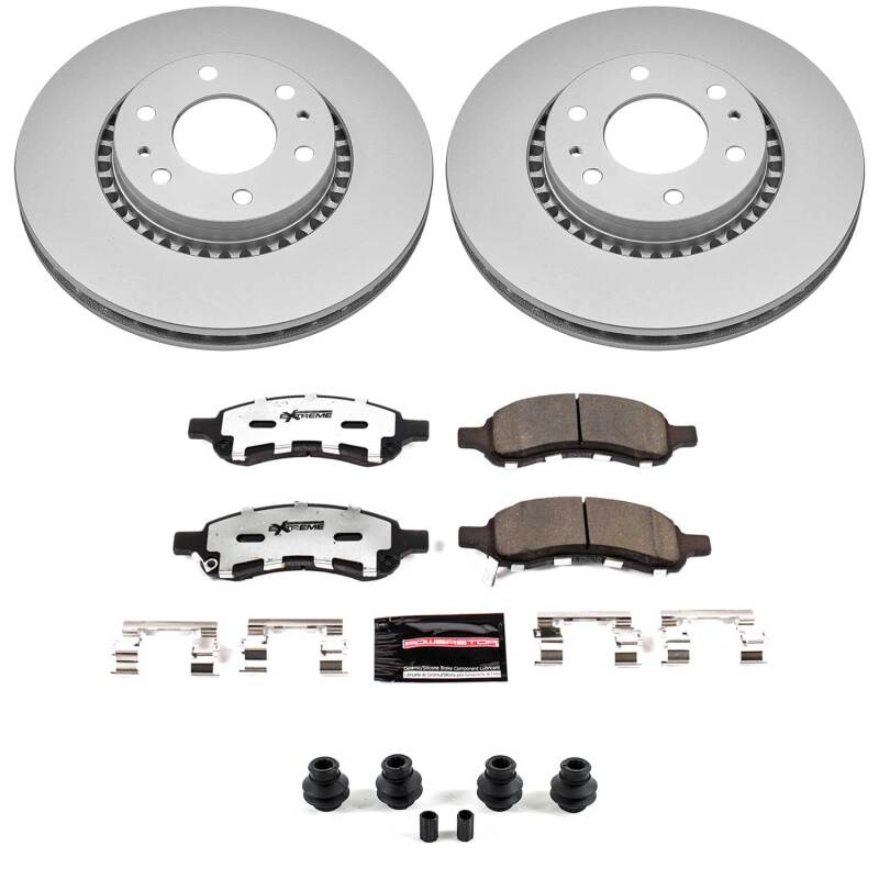 Power Stop 06-07 Buick Rainier Front Z36 Coated Truck & Tow Brake Kit-thumbmail-1