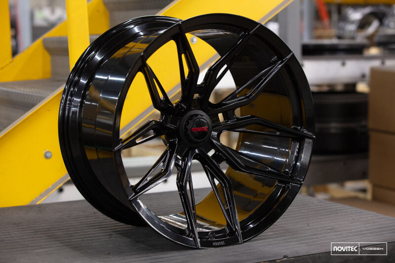 Vossen x Novitec NF11 22x11.5 ET:29 Gloss Black Ferrari 296 Rear Wheel-thumbmail-4