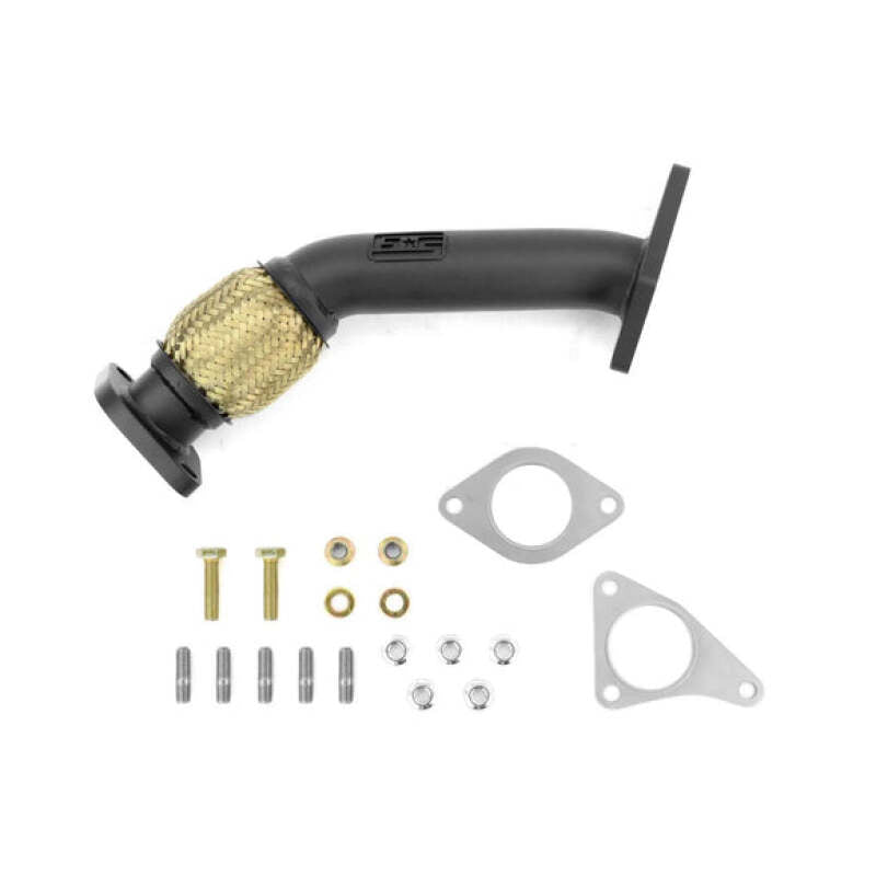 GrimmSpeed 04-21 Subaru STI EJ25 2 Bolt Up-Pipe - Black Ceramic Coated-thumbmail-1