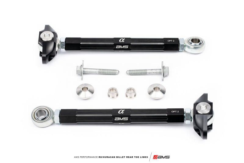 AMS Performance 2017+ Audi R8 RWD/AWD / 2015+ Lamborghini Huracan RWD Only Billet Rear Toe Links-thumbmail-7