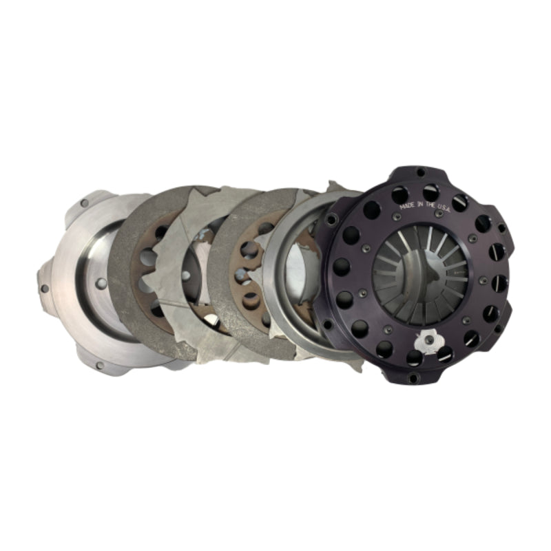 McLeod Mini Mag 7.25 Twin Disc 97-13 GM LS-X 6 Bolt Crank w/Aluminum Flywheel(168T 1-1/8 x 26)-thumbmail-1