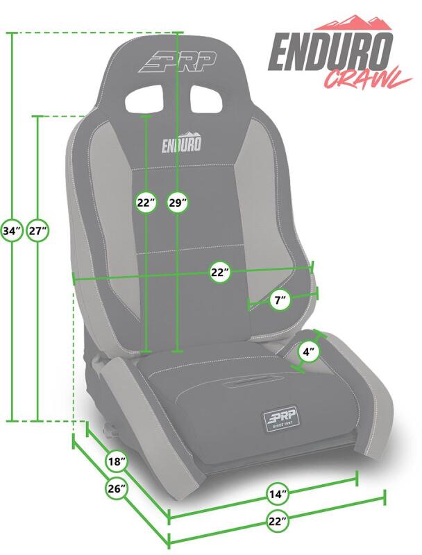 PRP EnduroCrawl Reclining Suspension Seat - Black/Purple Tweed - Passenger-thumbmail-2