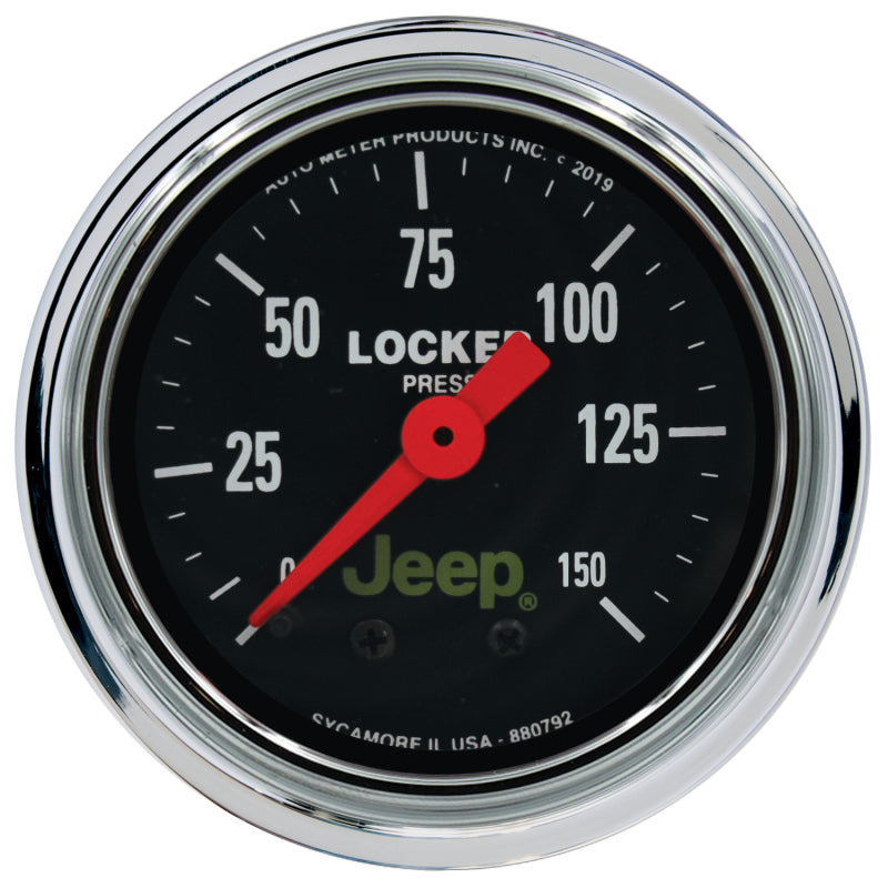 Autometer Jeep 2-1/16in 150 PSI Mechanical Air Locker Gauge-thumbmail-1