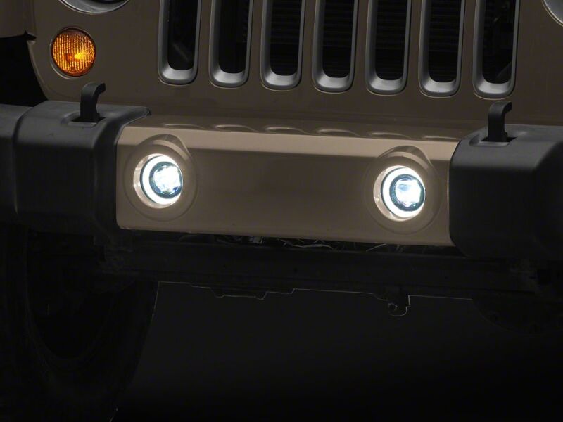 Raxiom 07-18 Jeep Wrangler JK V2 LED Switchback Fog Lights with Amber Turn Signal and Halo Rings-thumbmail-8