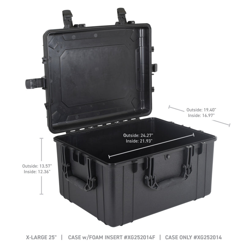 Go Rhino XVenture Gear Hard Case w/Foam - Extra Large 25in. / Lockable / IP67 - Tex. Blk-thumbmail-9